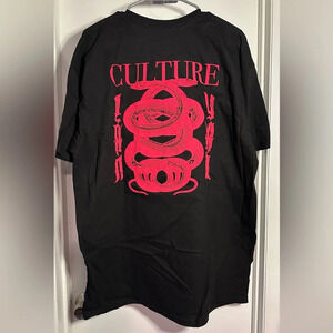 NWT YRN Yung Rich Nation Culture II Society Short Sleeve T-Shirt Black Red XL